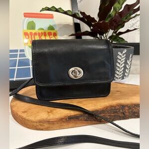 Coach Legacy Mini Crossbody - black leather